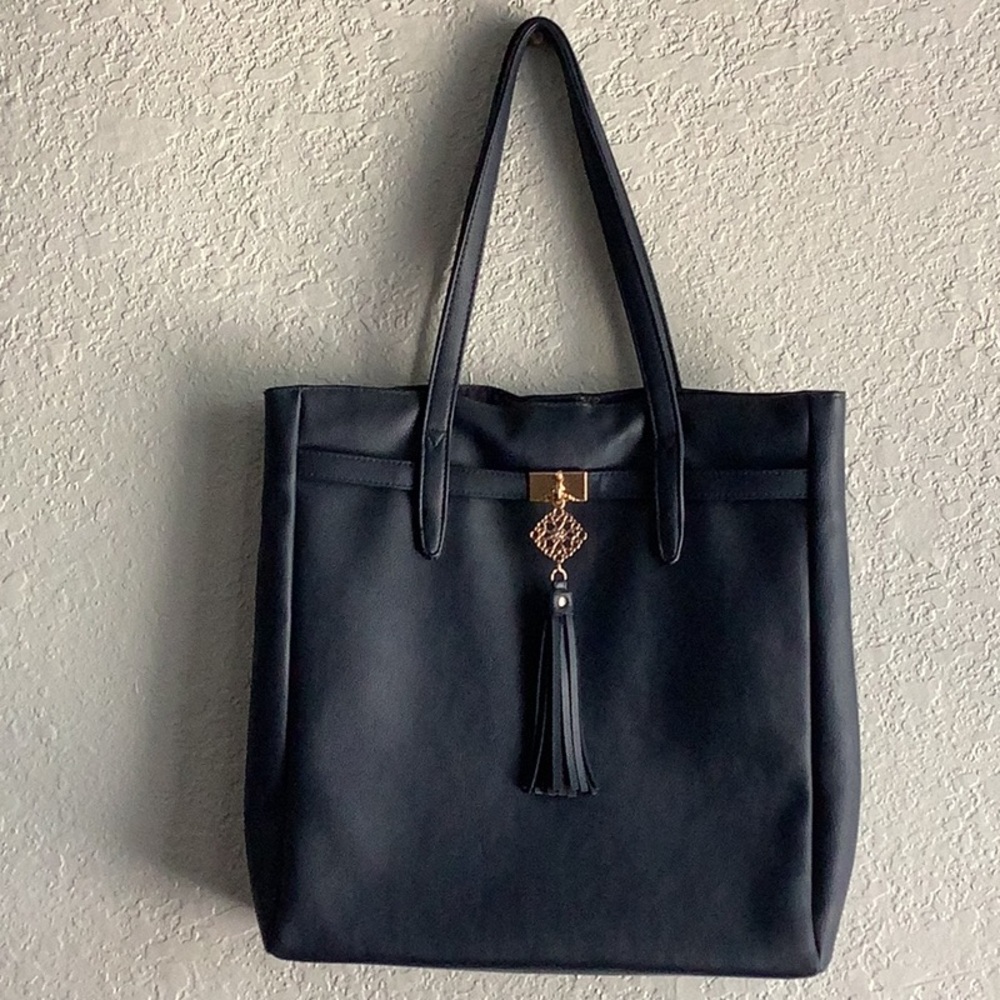 Signature Blue Tote Bag with Structured Design (Avon)